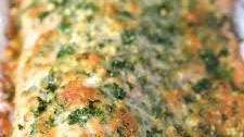 Baked Salmon with Parmesan Herb Crust Recipe