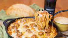 Baked Spaghetti & Meatballs