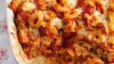 Baked Tortellini with Tomatoes and Mozzarella