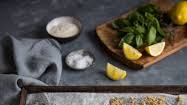 Baked salmon with a lemon & herb crumb