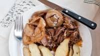 Balsamic and Onion Pot Roast in a Crockpot!