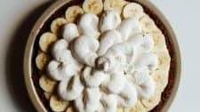 Banana Cream Pie with Oatmeal Cookie Crust