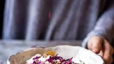 Banana Oatmeal with Ricotta, Honey, Orange and Toasted Buckwheat.