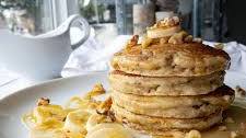 Banana, Walnut, and Ricotta Pancakes