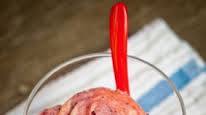Banana-berry swirl soft serve