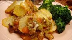Barbecued Beef and Potato Casserole