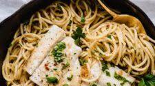 Barramundi Lemon Garlic Pasta