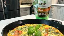 Basil Mozzarella Tomato Frittata