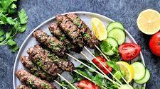 Beef Kofta Kebabs with Tzatziki Sauce