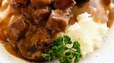 Beef Tips with Mushroom Gravy