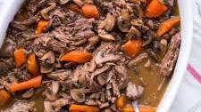 Beef and Mushroom Pot Roast (a Slow Cooker Recipe)
