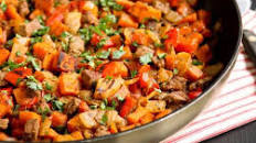Beef and Sweet Potato Hash