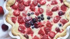 Berry Cherry Custard Pie