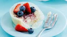 Berry swirl cheesecakes