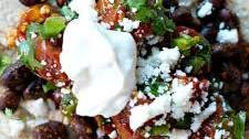 Black Bean Tacos with Roasted Salsa