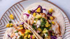 Blackened Mahi Mahi Tacos with Pineapple Salsa