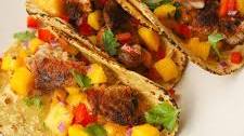 Blackened Rockfish Tacos with Mango Salsa