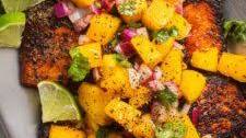 Blackened Salmon with Mango Salsa