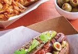Bloody Mary Dogs with Seasoned Buns & Horseradish Ketchup