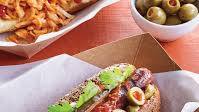 Bloody Mary Dogs with Seasoned Buns & Horseradish Ketchup