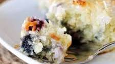 Blueberry Coconut Cake with Lemon Sauce