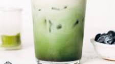 Blueberry Matcha Latte