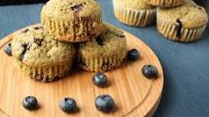 Blueberry Matcha Muffins.