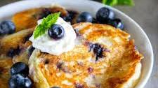 Blueberry Ricotta Pancakes