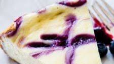 Blueberry Swirl Cheesecake