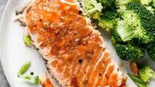 Bourbon Glazed Salmon