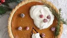 Bourbon Sweet Potato Pie with Vanilla Bean Cream