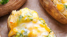 Broccoli and Cheddar Twice-Baked Potatoes