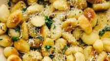 Brown Butter Garlic Fried Gnocchi