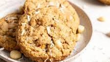 Brown Butter Oatmeal Mango Cookies with Coconut and Macadamias