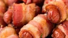 Brown Sugar Bacon Wrapped Smokies