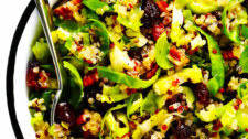Brussels Sprouts, Cranberry and Quinoa Salad