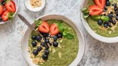 Budino al matcha con semi di chia