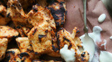 Buffalo Brined Grilled Chicken Nuggets