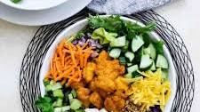 Buffalo Chicken Nugget Salad (air fried chicken nugget salad)