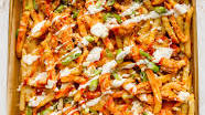 Buffalo Chicken Ranch Cheese Fries