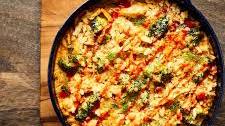 Buffalo Ranch Chicken-Broccoli Casserole