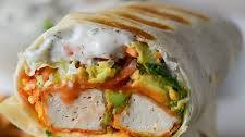 Buffalo Tofu Wrap with Easy Vegan Ranch