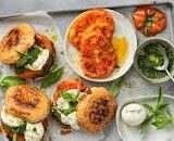 Burger caprese