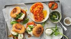 Burger caprese