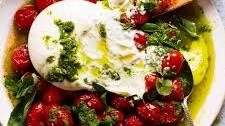 Bursty Tomato Burrata Salad