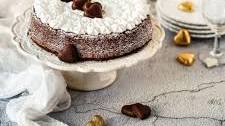 CAPRESE CAKE WITH WHIPPED RICOTTA AND CHOCOLATE HEARTS