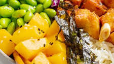 CHILLI TOFU & MANGO POKE BOWL