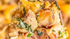 Cajun Sausage Chicken and Spinach Pasta