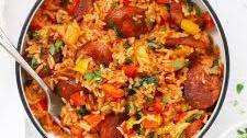 Cajun Sausage and Rice Skillet