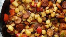 Cajun Spiced Potato Hash with Sausage